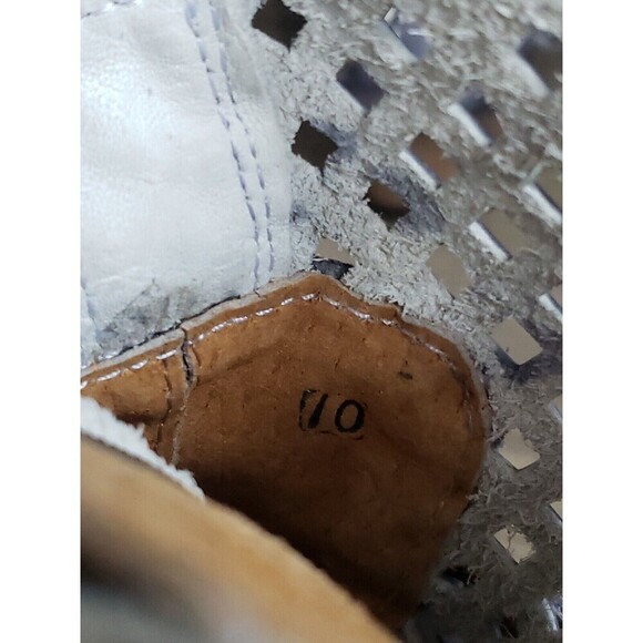 Very Volatile Wester Boots Women's Size 10 Gray Distressed Leather Stud Harness - Picture 10 of 12